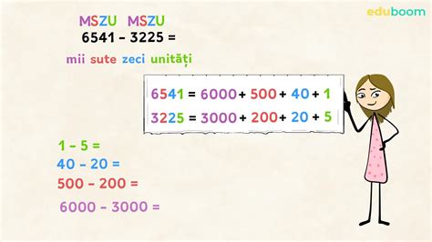 Scăderea Numerelor Naturale De La Cu împrumut De La Ordinul Zecilor
