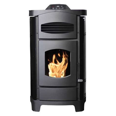 Ashley 2200 Sq Ft Epa Certified Pellet Stove With Polished Black