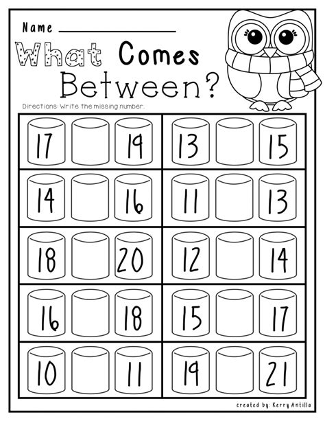 Free printables for kindergarten kids including reading practice, cvc words, word families, sight what kind of software do u use to make such worksheets and images? Kindergarten Numbers Between Worksheet