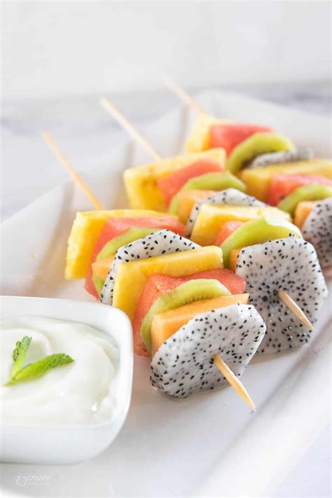 Summer Fruit Kabobs Fruit Skewers Create Kids Club