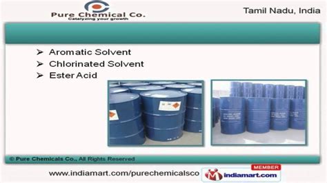 Acid And Chemical By Pure Chemicals Co Chennai Youtube