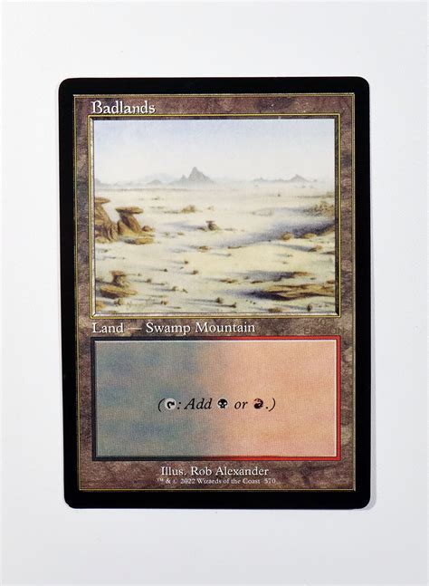 Badlands Old Frame From 30th Anniversary Edition 30a Mtg Proxy