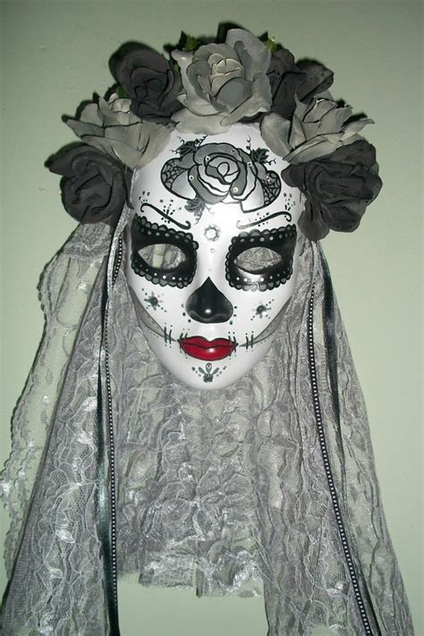 Dia De Los Muertos Masks In 2019 Day Of The Dead Mask Sugar Skull