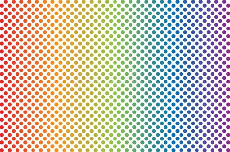 Rainbow Polka Dots Background Vector Illustration Stock Vector