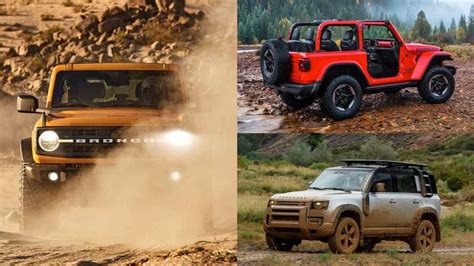 2021 Ford Bronco Vs Wrangler And Defender Round Two Fight