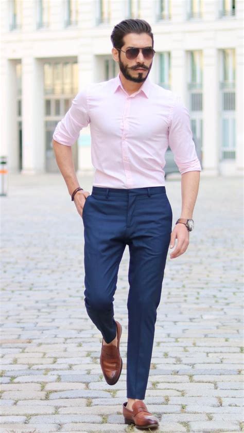50 formal dress blue pant and white shirt