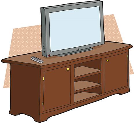 Best Cartoon Of A Tv Stand Illustrations Royalty Free