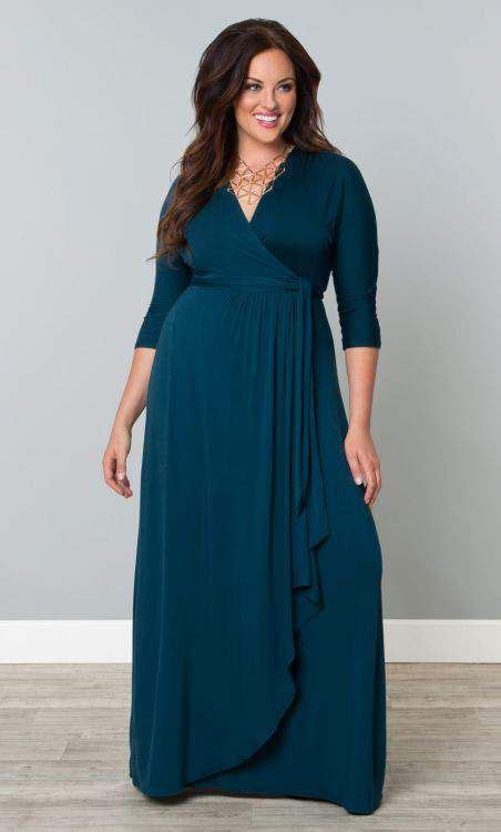 Wrapped In Romance Dress By Kiyonna Plus Size Maxi Dresses On The