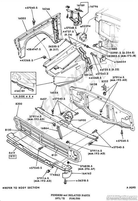 Ford Ranger Body Parts Diagram