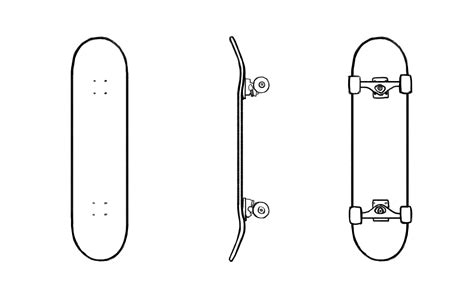 How To Draw A Skateboard Step By Step Leme Trainty