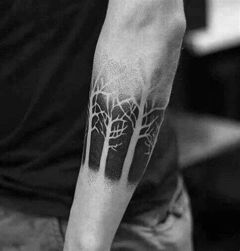 50 Tree Line Tattoo Design Ideas For Men Timberline Ink