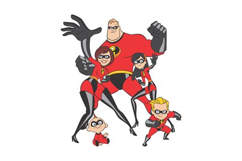 Cartoon Characters The Incredibles Png The Incredible