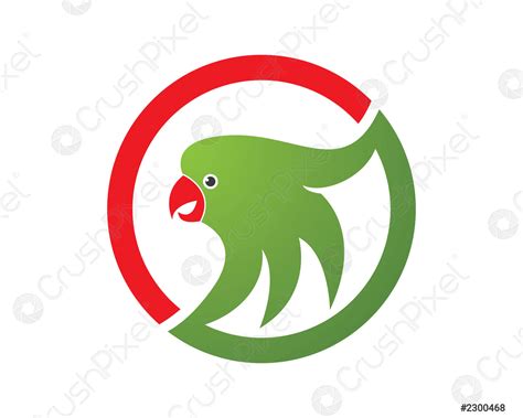 Parrot Logo Vector Illustration Stock Vector Crushpixel