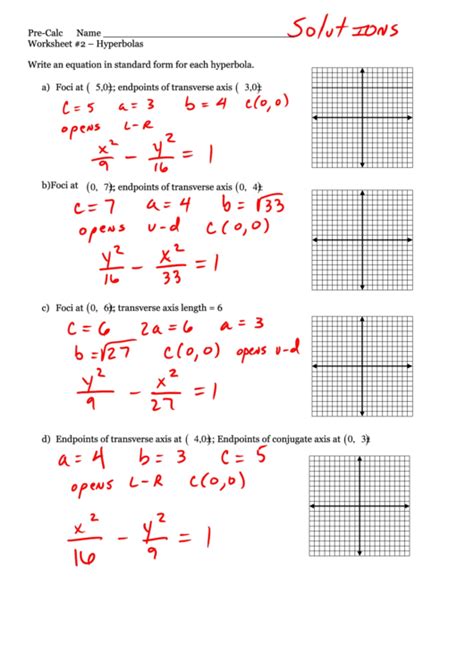 Https://wstravely.com/worksheet/hyperbola Worksheet With Answer Key