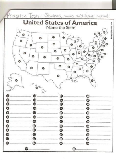 States And Capitals Map Quiz Printable Free Printable Maps Tim Van De