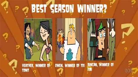 Wygrf Season Winners American Version Total Drama Island Fan Art