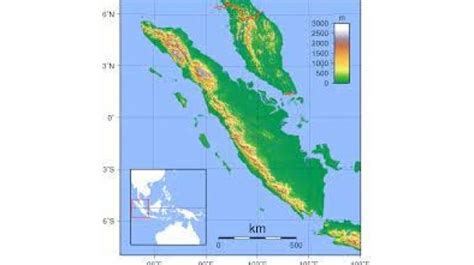 Kondisi Geografis Pulau Sumatera Berdasarkan Peta Batas Luas Hingga Bentang Alam