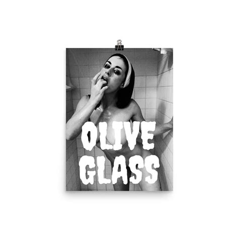 Olive Glass Bw Poster Etsy
