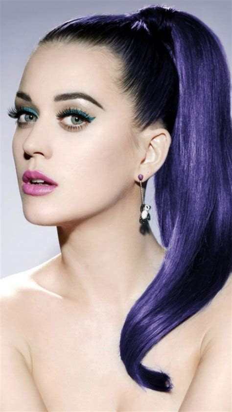 Katy Perry Purple Hair Wallpaper Free Iphone Wallpapers Katy Perry