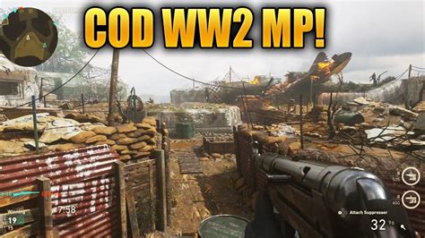 Cod World War 2 Multiplayer Gameplay Mp40 Smg And New Map Call Of Duty