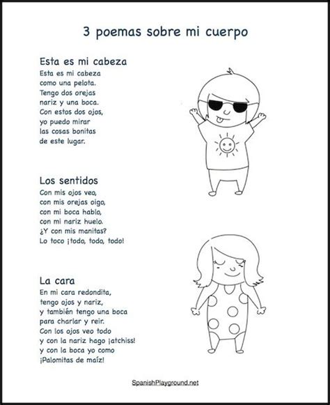 Spanish Poems For Kids Kijudah