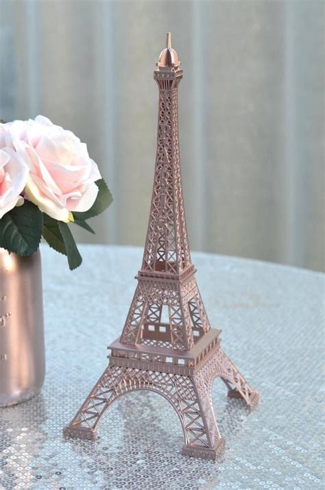 Rose Gold Eiffel Tower Centerpiece Parisians Theme Decor Paris