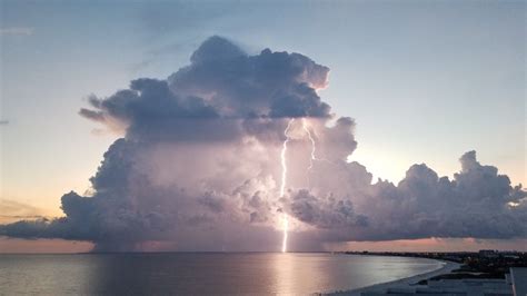 Thunderstorm This Evening At Fort Myers Beach From Ajoyfulleader