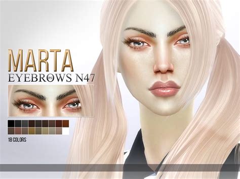 Pralinesims Marta Eyebrows N47 Eyebrows Queen Makeup Facial Hair