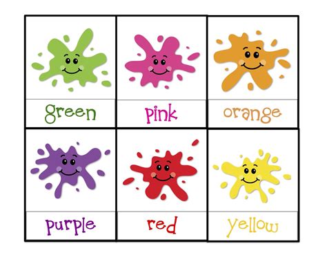 Worksheets For Preschool Colors