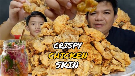 Crispy Chicken Skin Mukbang Youtube
