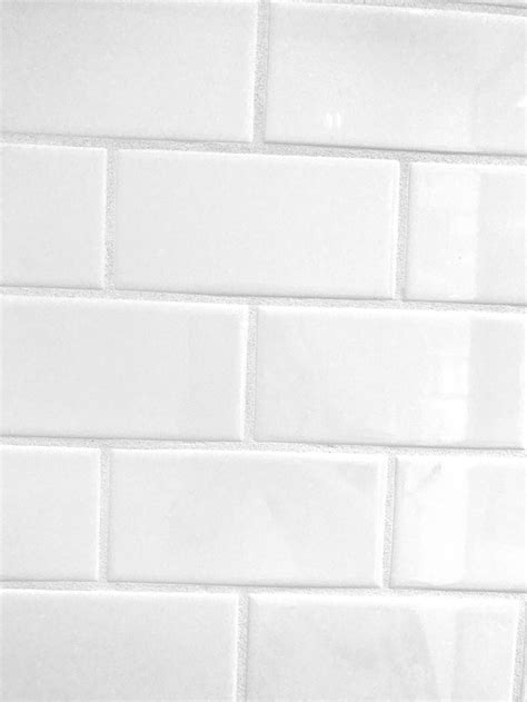 Kitchen Backsplash White Gloss Subway Tile 3x6 Brick Joint With White