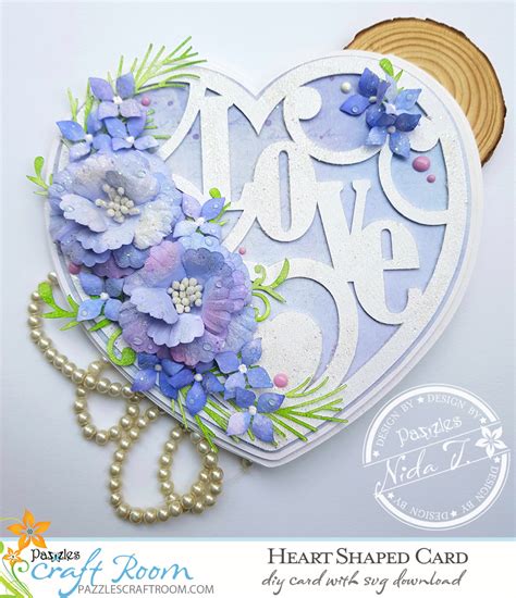 Now cut out the heart and remove a single layer of the center heart. DIY Heart Shaped Love Card with instant SVG download ...
