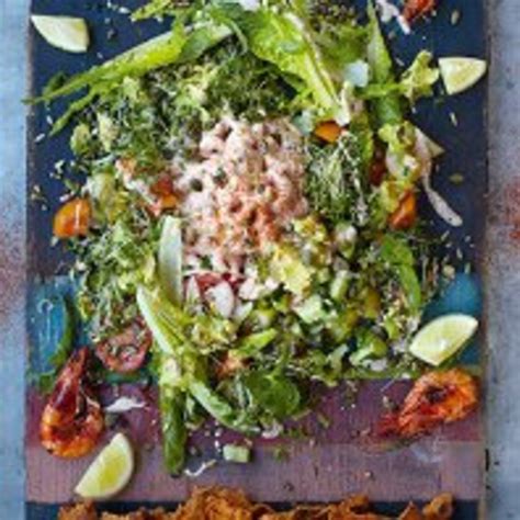 Chef & dad recipe links, book links & more right here linktree.com/jamieoliver. Prawn cocktail with king prawns and sun-dried pan bread