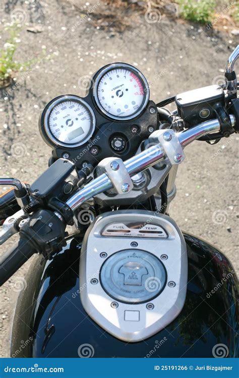 Motorcycle Speedometer Tachometre Stock Photo Image Of Silver