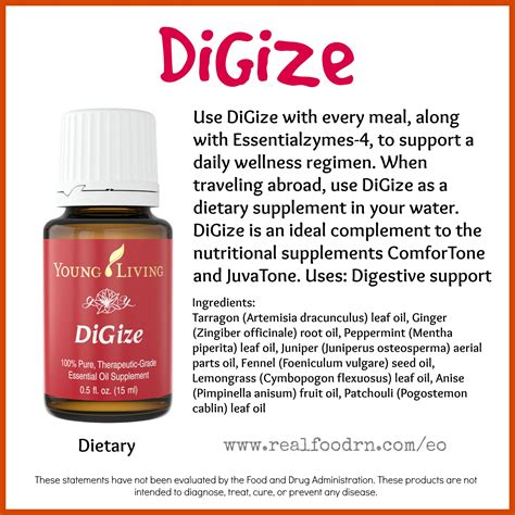 Digize Essential Oil Real Food Rn