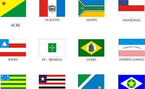 InformatizaÇÃo À Leitura Bandeiras Dos Estados Do Brasil