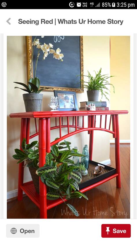 You can always place this furniture in your house or office and make it look so, you need to have these furniture pieces and can easily purchase them here. Red shelf | Painting furniture diy, Painted bamboo, Red ...