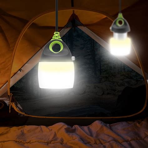 Boruit Waterproof Led Camping Lantern Usb Power Hanging Tent Light