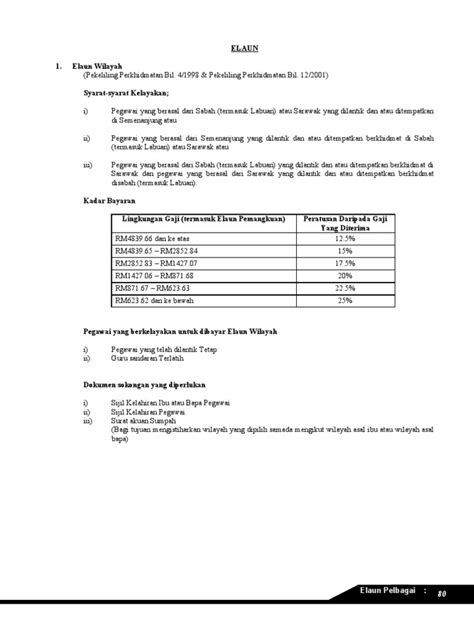 Pekeliling perbendaharaan malaysia wp 3.3 m.s. elaun-elaun