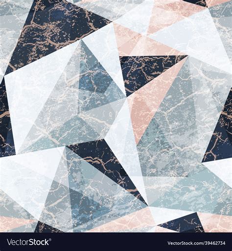 Marble Triangle Seamless Pattern Royalty Free Vector Image