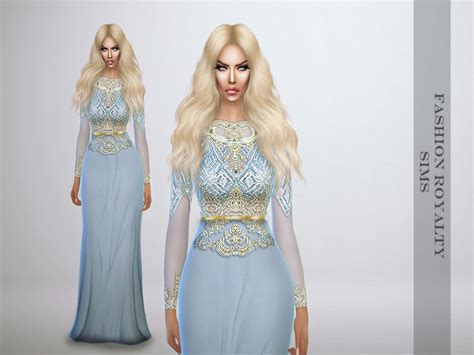 The Sims Resource Lightblue Royalty Gown