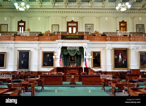 Interior Of Texas Senate Inside The State Capital Building Austin
