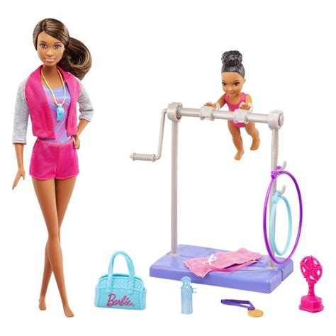 Barbie Careers Brunette Gymnastics Coach Doll And Playset Barbie Toys