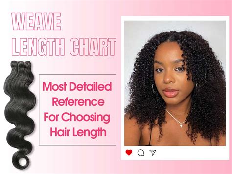 Weave Length Chart Most Detailed Reference For Choosing Hair Length