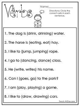 Too and enough verb patterns verb phrase verb tenses verbs: 10 Choose the Correct Verb Printable Worksheets in PDF ...