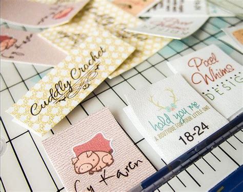 Fold Over Custom Fabric Labels Or Tags — Custom Sizes — Your Logo Your