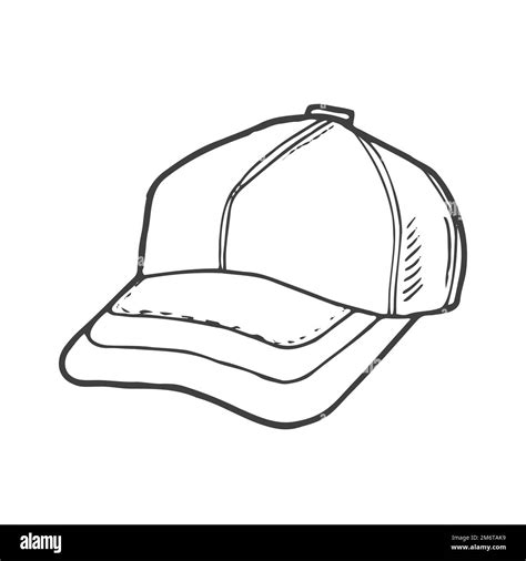 Baseball Cap Doodle Illustration Vector Icon Stock Vector Image And Art