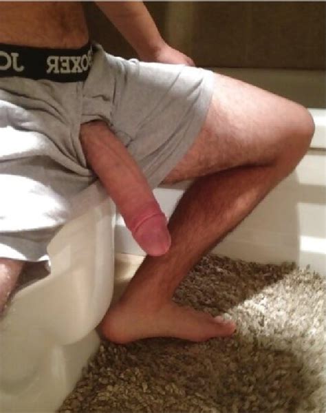 Guy With His Big Cock Hanging Out