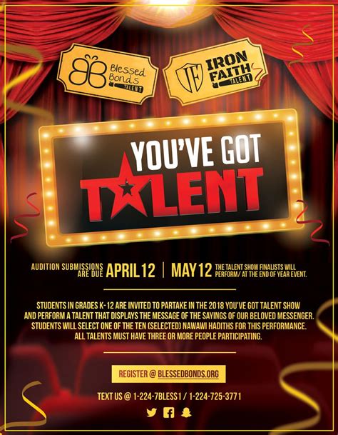 Talent Show Flyer Template Background Hq Printable Documents