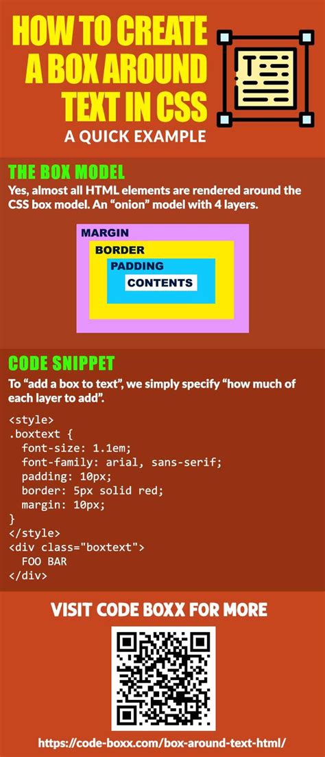 The Box Model How To Create A Box Around Text In Html And Css Html